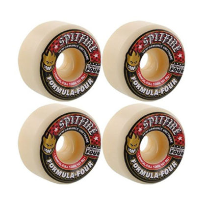 SPITFIRE WHEELS F4 FULL CONICAL 52MM 101A RED WHITE