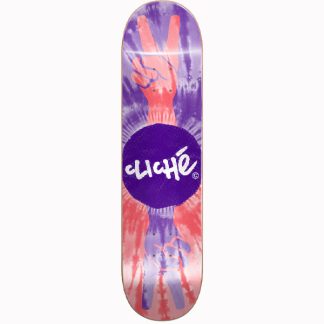 CLICHE Peace RHM Skateboard deck 8.25 purple - red