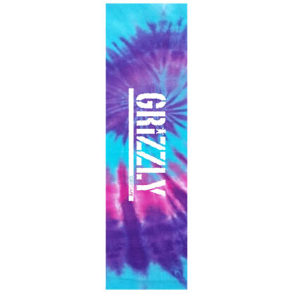 Grizzly Tie Dye Stamp Purple Blue Grip