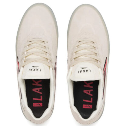 LAKAI LIMITED FOOTWEAR_Essex Suede Shoe_white red