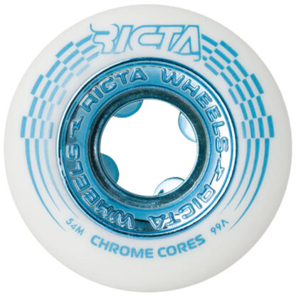 Skateboards-Wheels-Dynamics-Chrome-Core-White-Teal-99a-54mm